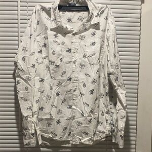 Harry Potter Fantastic Beasts Hot Topic Button Up Shirt Office Fandom Geek